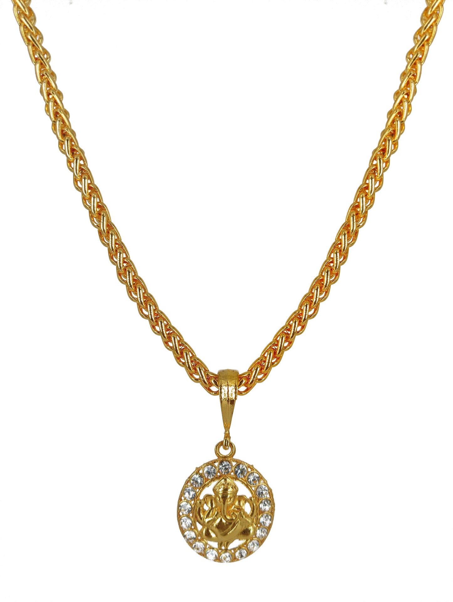 Luxurious Men's Gold Plated Pendant With Chain Vol 4