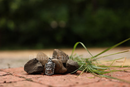 Silver Mahakal Pendant WIth Chain