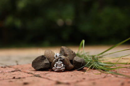 Hanuman Silver Locket With Chain