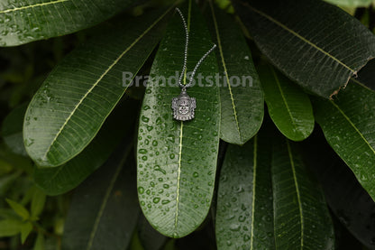 Silver Mahakal Pendant WIth Chain