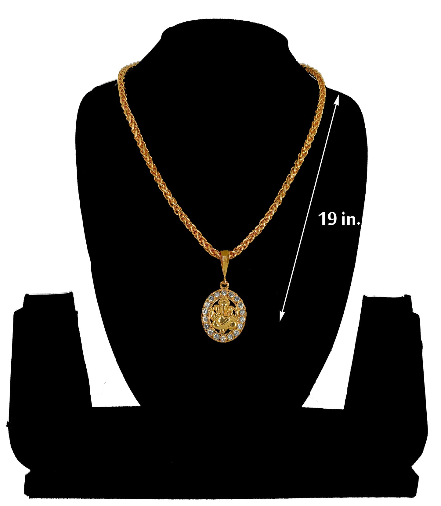 Luxurious Men's Gold Plated Pendant With Chain Vol 4