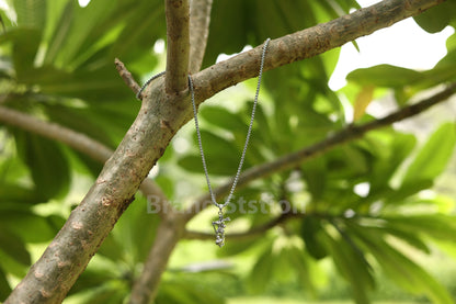 Hanumanji With Gada Silver Pendant Chain